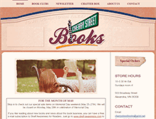 Tablet Screenshot of cherrystreetbooks.com